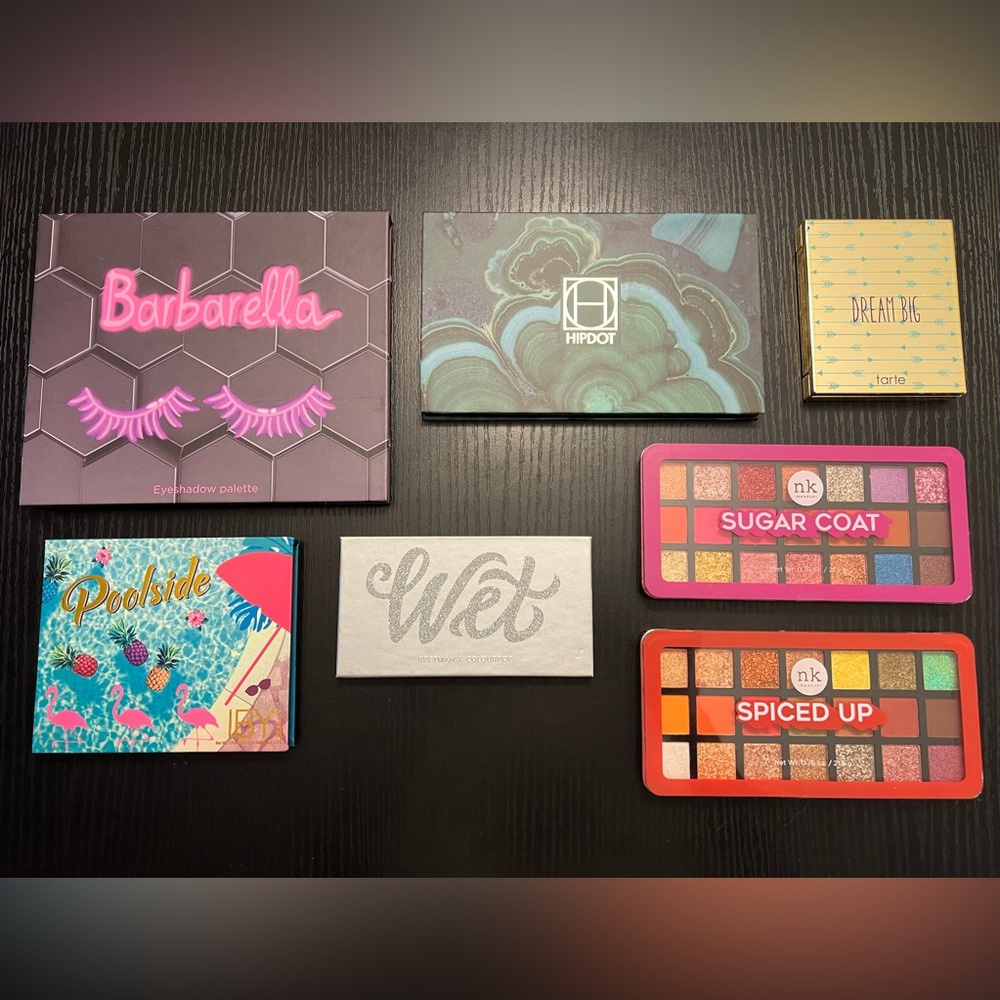 7 Eyeshadow Pallets. Various Brands